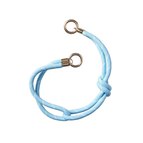 Anthropologie Accessories - NWT Anthropologie Sporty Cord Bag Charm Strap in Light Blue